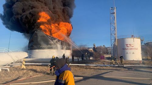 ШУУРХАЙ:  “Тэс Петролиум” ХХК-ийн шатахууны нөөцийн сав ШАТАЖ байна